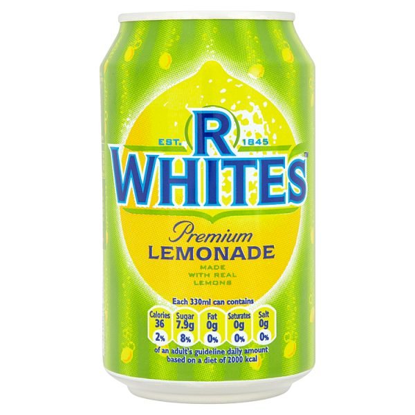 R WHITES LEMONADE CANS Battlefield Beers