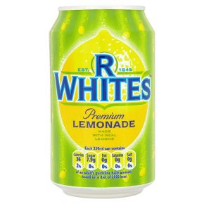 R WHITES LEMONADE CANS